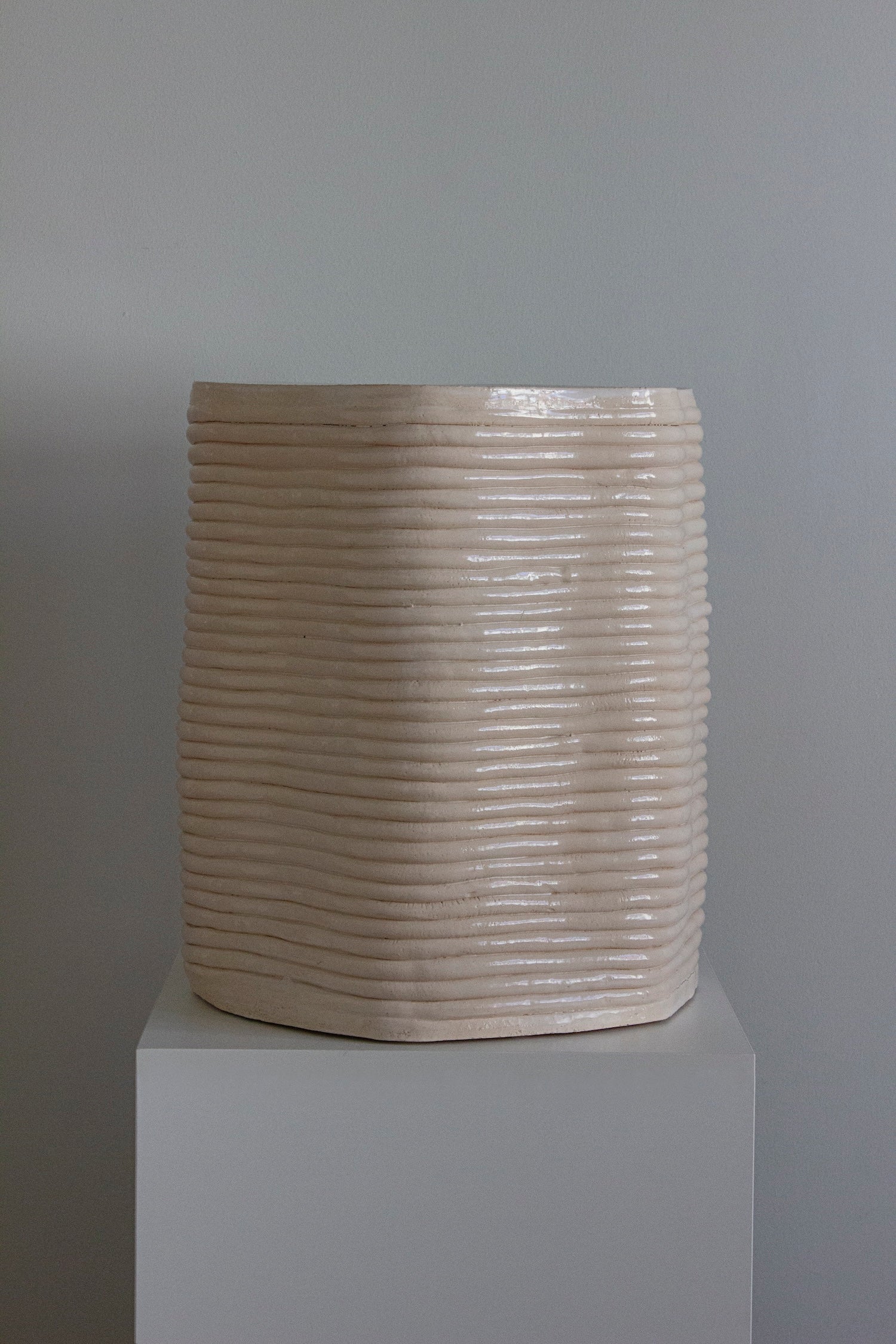 Coiled ceramic stool 02