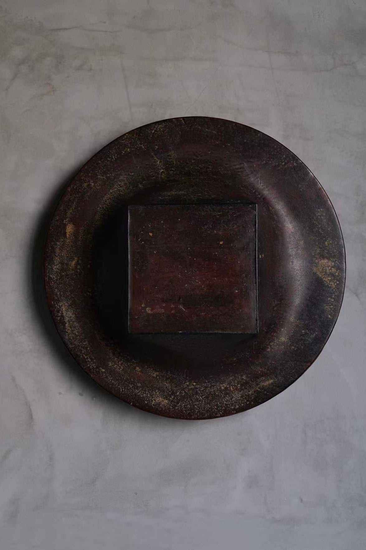 COWHIDE LACQUER PAINTING